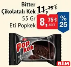 ETİ POPKEK BİTTER ÇİKOLATALI KEK 55 GR